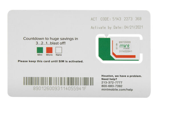 15/Month Wireless Plan 8GB of 4G LTE Data Mint Mobile