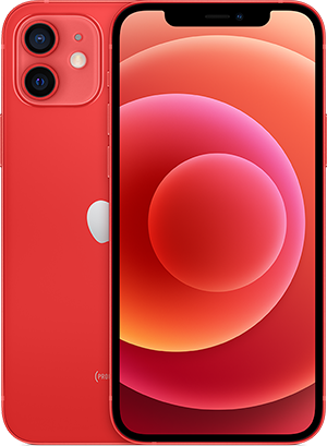 red Apple iPhone 12 mini