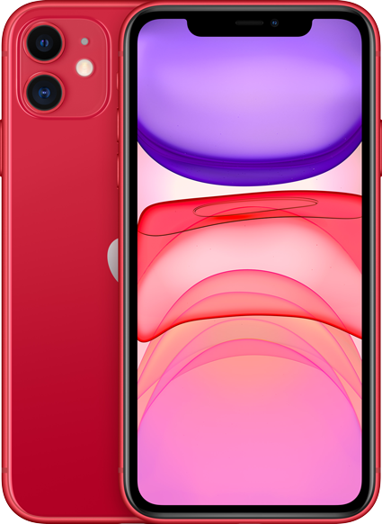red Apple iPhone 11