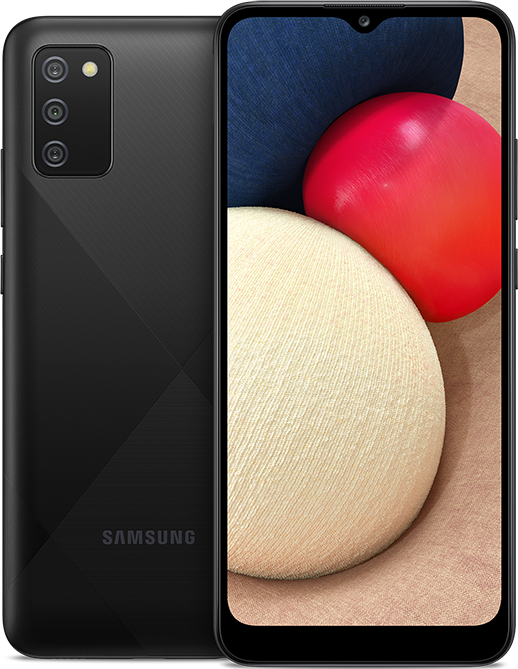 black Samsung Galaxy A02