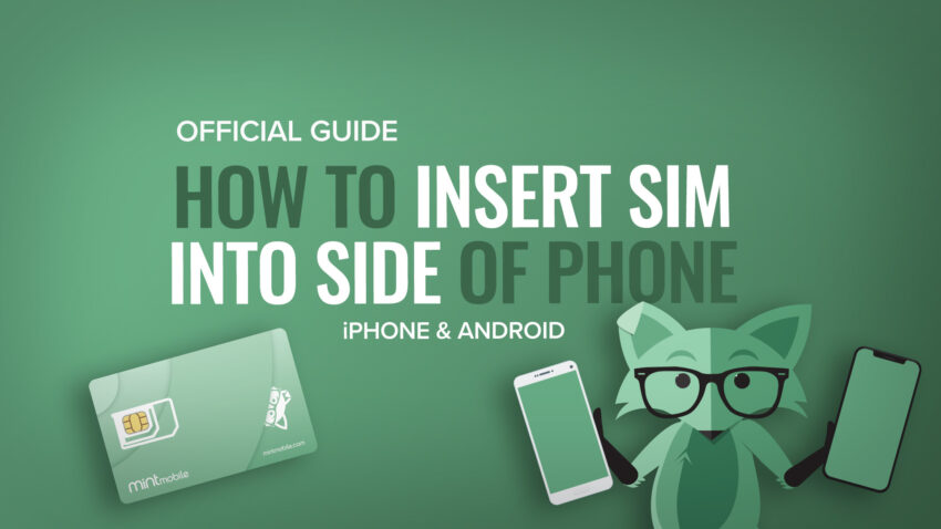 How-to Insert Your SIM (side)