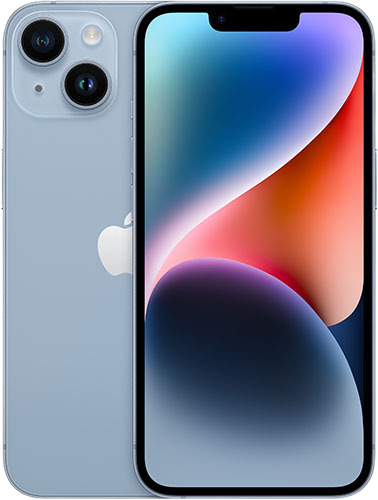 blue Apple iPhone 14