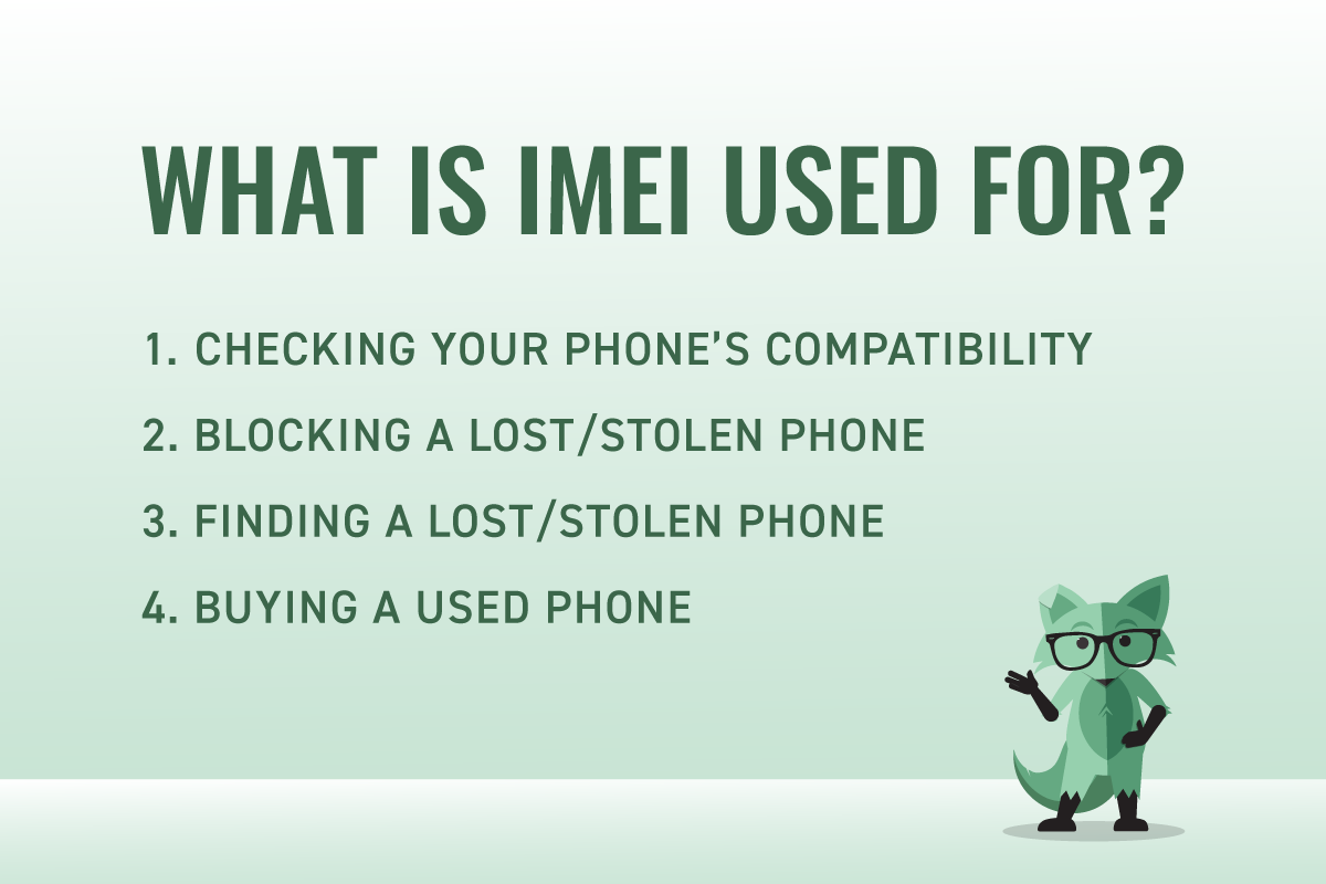 List of the four main IMEI functions