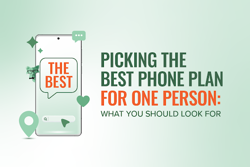 Mint Fox with text reading "Picking the best phone plan for one person: what you should look for"