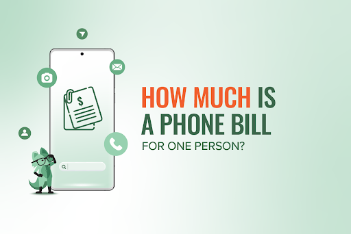 Mint Fox questioning "How much is a phone bill for one person?"