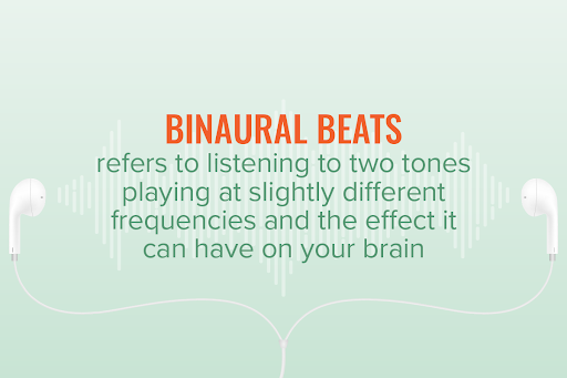 Definition of binaural beats refers to listening to two tones playing at slightly different frequencies and the effect it can have on your brain