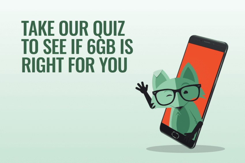 Take our quiz to see if 6GB is right for you