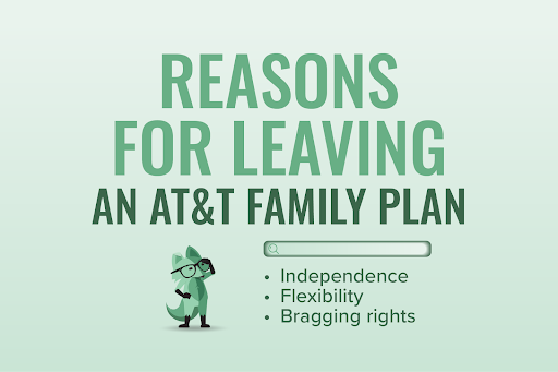 Mint Fox with reasons for leaving an AT&T family plan