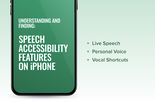 Speech accessibility features on iPhone