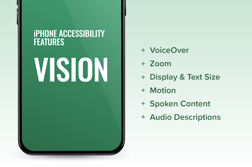iPhone accessibility features for vision