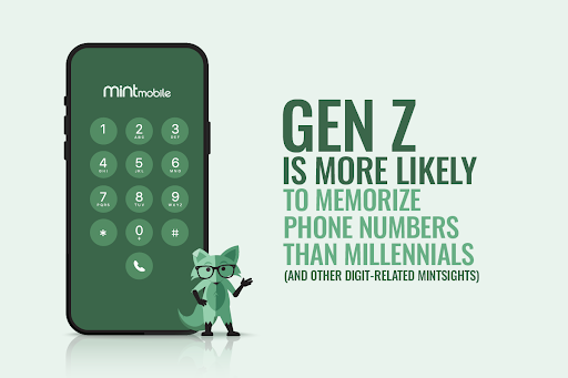 Gen Z is more likely to memorize phone numbers than millennials (and other digit-related Mintsights)