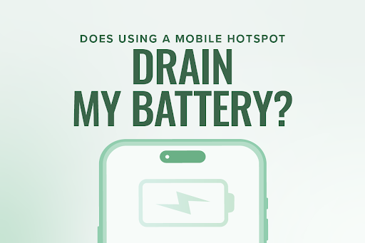 Does using a mobile hotspot drain my battery?