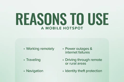 Reasons to use a mobile hotspot