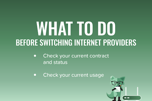 What to do before switching internet providers 